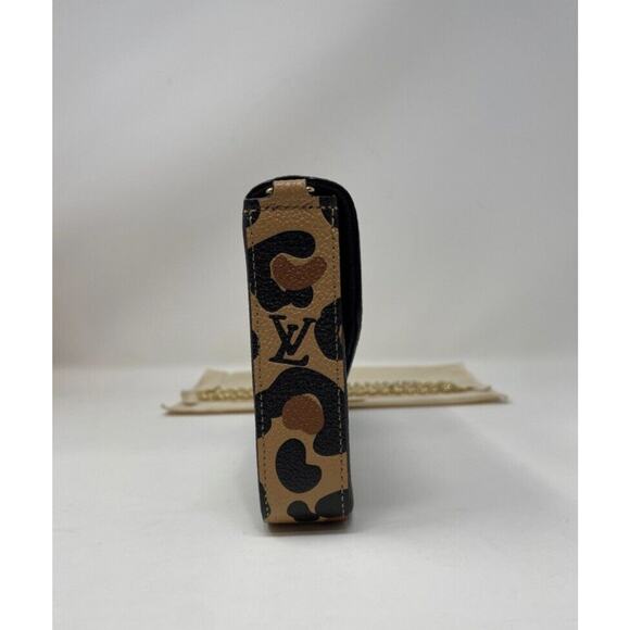 Louis Vuitton Pochette Felicie Wild At Heart Jungle Leopard - Picture 7 of 12